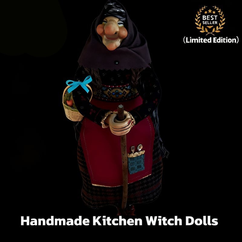 ✨Limited Edition – Only 1000 Handmade Kitchen Witch Dolls Left! 🧙
