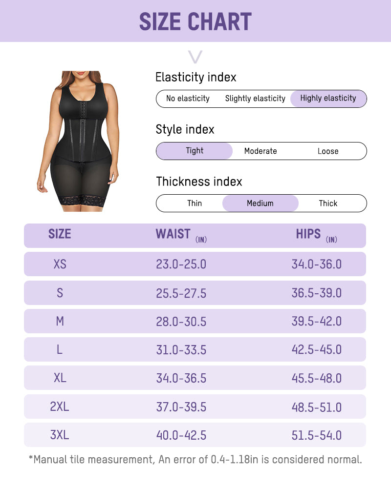 Double Tummy Control Full Body Shapewear