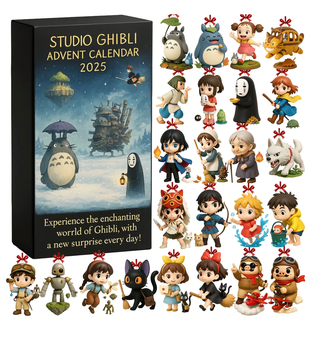 3D Sculpture-Classic Studio Ghibli Anime Advent Calendar 2025