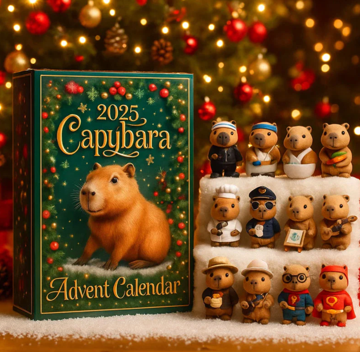 🐾 2025 Capybara Advent Calendar – 24 Days of Cozy Surprises! 🎁