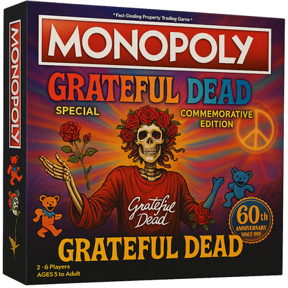 🎁Monopoly:Grateful Dead – 60th Anniversary Special Commemorative Edition