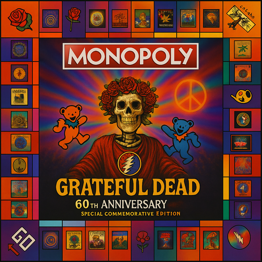 🎁Monopoly:Grateful Dead – 60th Anniversary Special Commemorative Edition