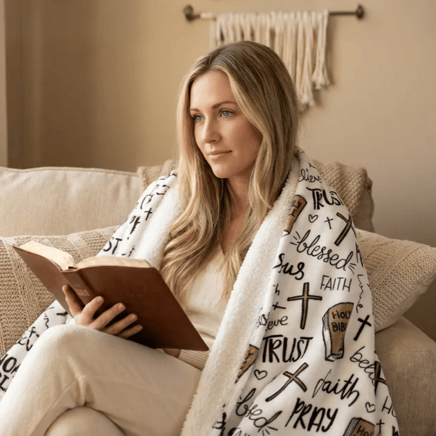 ✝️Super Soft Christian Bible Jesus Throw Blanket