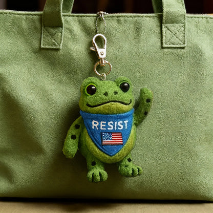 🐸 Portland Frog Reminder Keychain 💪