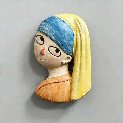 🎨 3D Fridge Magnets Featuring World-Famous Paintings 🖼️✨