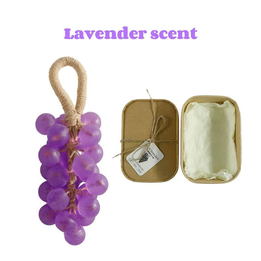 🔥🔥Personalized Original Handmade Crystal Grape Soap Gentle Cleansing Soap  (Single string: 25 pieces)
