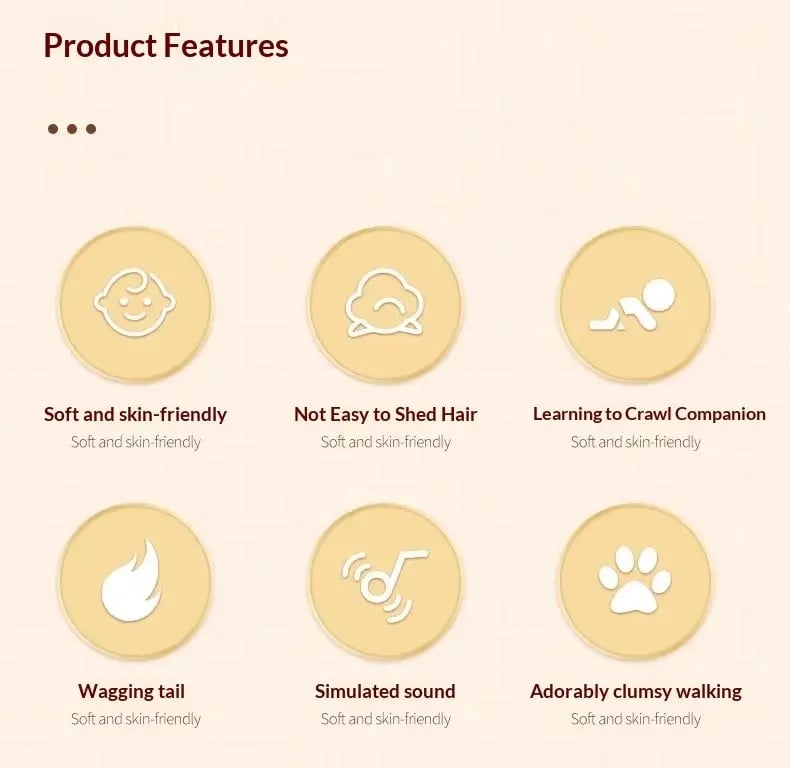 Top Christmas Gift 2025 🎅 - 🐶New Realistic Robotic Dog Plush Toy – Interactive Puppy That Walks, Barks & Wags Tail