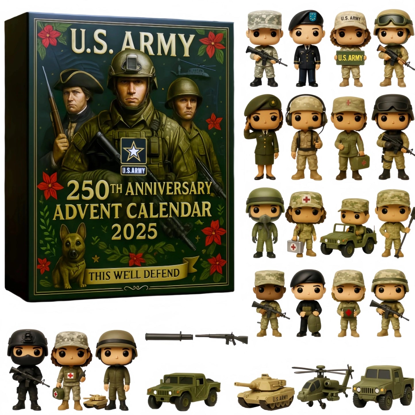 U.S. Military 250th Anniversary Collector’s Advent Calendar