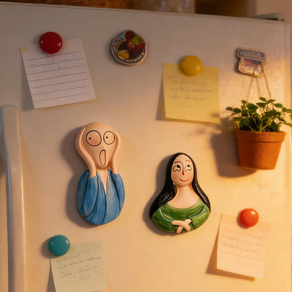 🎨 3D Fridge Magnets Featuring World-Famous Paintings 🖼️✨