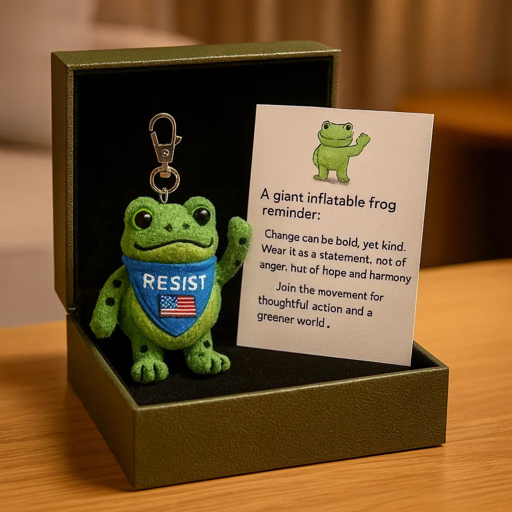 🐸 Portland Frog Reminder Keychain 💪
