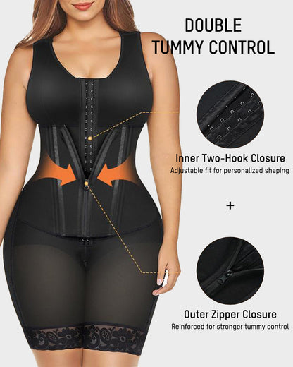 Double Tummy Control Full Body Shapewear