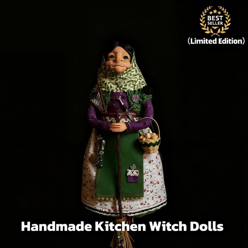 ✨Limited Edition – Only 1000 Handmade Kitchen Witch Dolls Left! 🧙