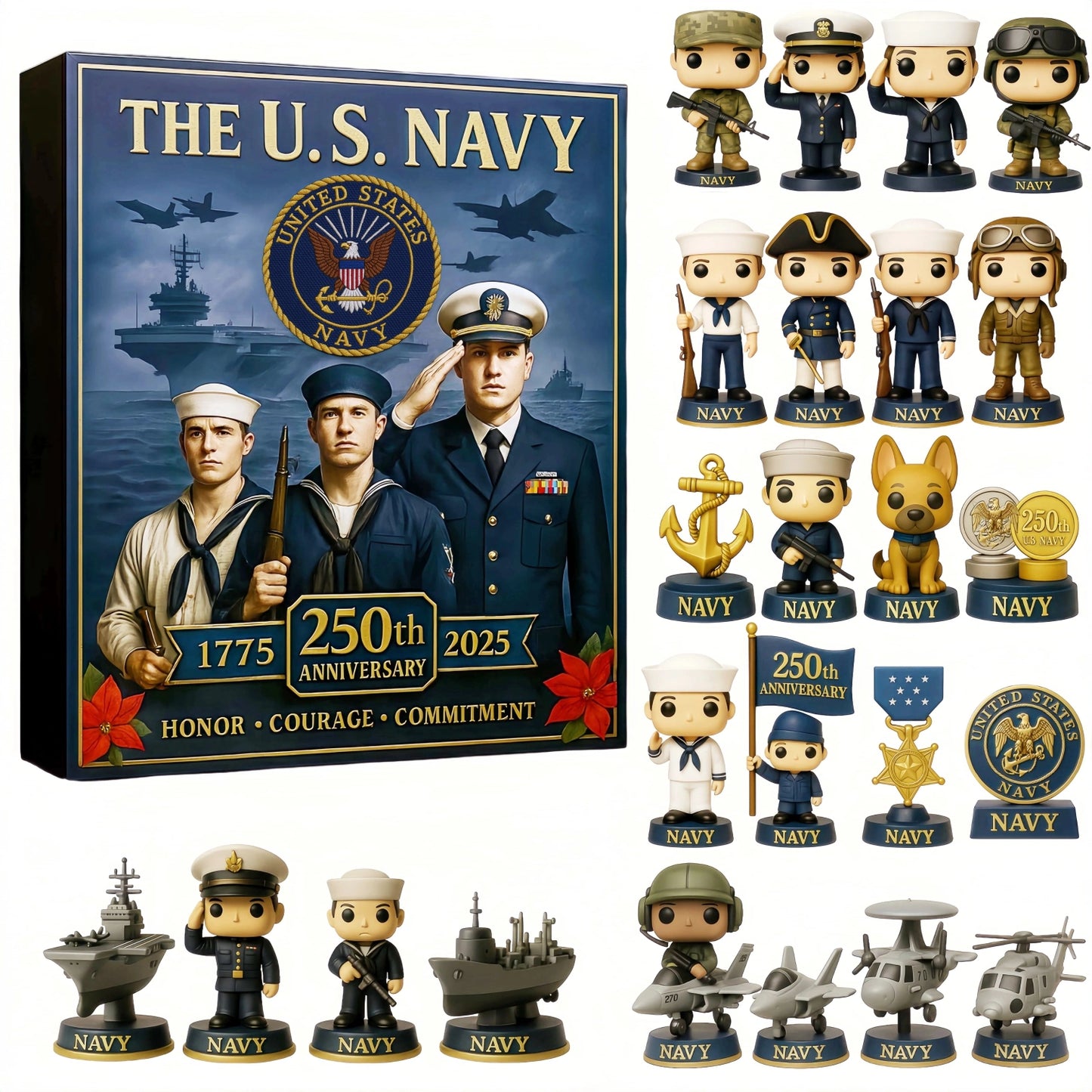 U.S. Military 250th Anniversary Collector’s Advent Calendar