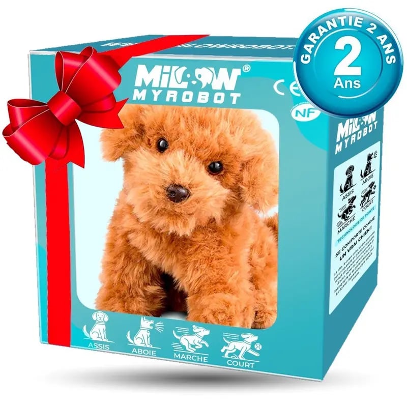 Top Christmas Gift 2025 🎅 - 🐶New Realistic Robotic Dog Plush Toy – Interactive Puppy That Walks, Barks & Wags Tail