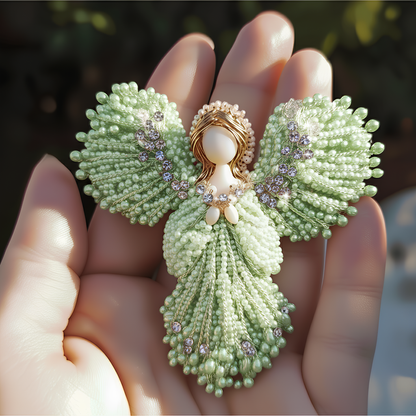 LAST DAY 50% OFF💖Handmade Pearl Angel Brooch