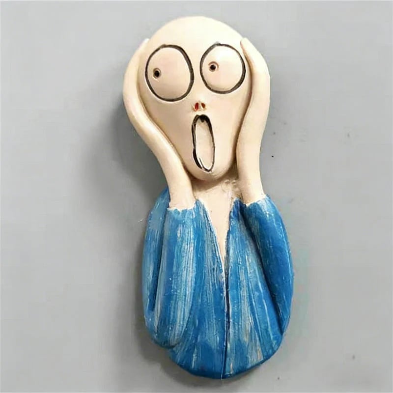 🎨 3D Fridge Magnets Featuring World-Famous Paintings 🖼️✨