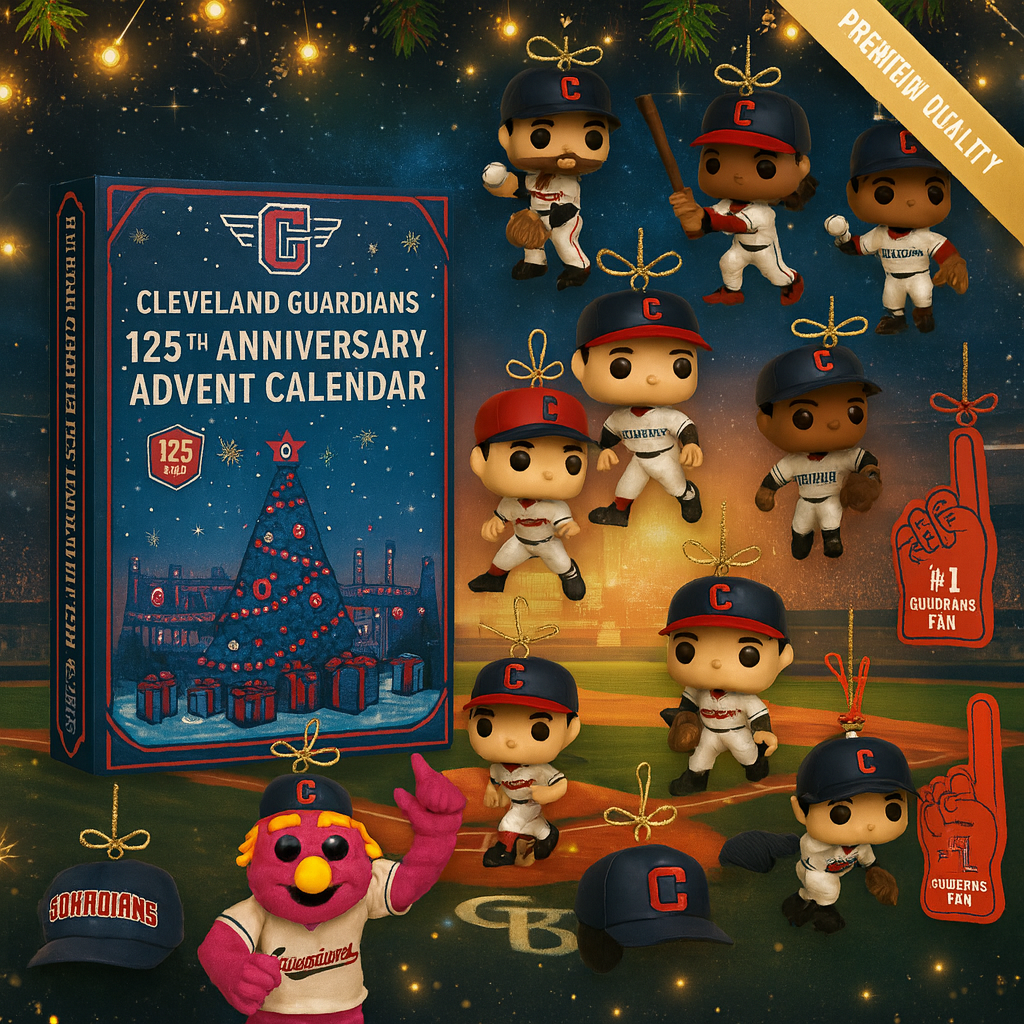 Cleveland Guardians Advent Calendar 2025 125TH ANNIVERSARY Christmas Gift, Christmas Idea