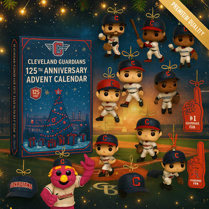 Cleveland Guardians Advent Calendar 2025 125TH ANNIVERSARY Christmas Gift, Christmas Idea