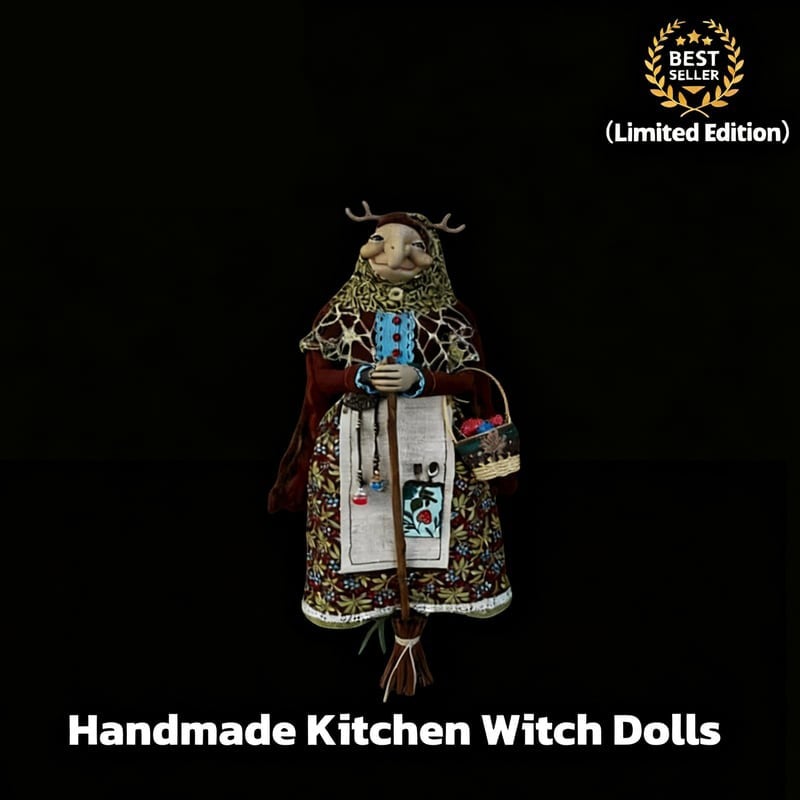 ✨Limited Edition – Only 1000 Handmade Kitchen Witch Dolls Left! 🧙