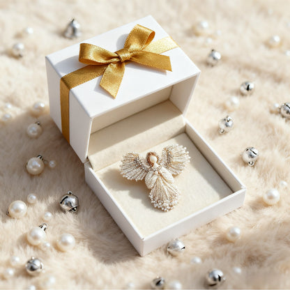 LAST DAY 50% OFF💖Handmade Pearl Angel Brooch