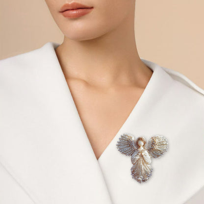 LAST DAY 50% OFF💖Handmade Pearl Angel Brooch