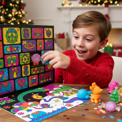 scorehotpicks™ - Holiday Advent Calendar with 24 Fun Fidget Toys